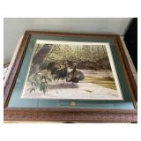 Signed Murrell Butler Turkey Framed Print , Print