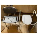 Portable Shower Chair And Over The Toilet Chair