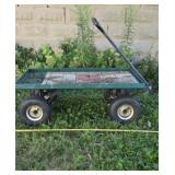 Metal Mesh Utility Garden Wagon