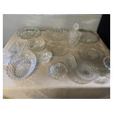 Glass Trays, Candy Dishes, Relish Dishes and
