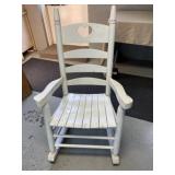White Wooden Rocking Chair