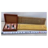 Cribbage Board and Playing Cards