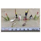 Miniature hand-blown lampwork glass animal
