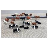 Assorted HO Figures Horses , Hogs, Cows Cattle