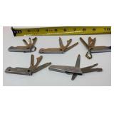 Vtg 1960s-70s Multi Tool Keychains with Folding
