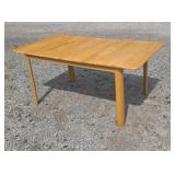 66"X36" dining table with self-storing folding