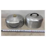 Retro Aluminum Cake Plate Covers