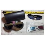 3D Glasses, Anne Klein Sunglasses w/ Case and more