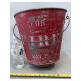 Early 20th Century Firefighting Sand/Water Bucket