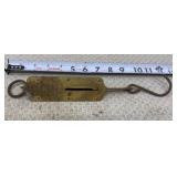 Vintage Brass Face Pocket Balance Hanging Scale -