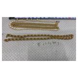 Costume Jewelry-Chunky textured gold-tone link