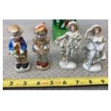 Vintage MCM Japan Porcelain Figurines Girl & Boy