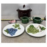 Vtg Mid Century West Bend Glazed Stoneware Bean