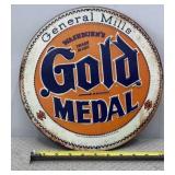 GOLD METAL General Mills  Metal Sign 12 x 12