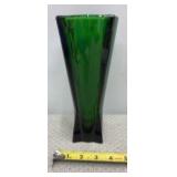 MCM Emerald Green Glass Rocket Ship Vase