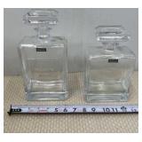 2-Godinger Reserve Whiskey Decanters from the