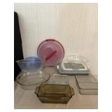 Glass Pyrex and More Dishes With Lids