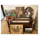 Kathy Hurst Paintings, Wreath and Deer Pictures