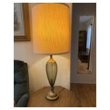40.5 Inch Tall Glass Globe Lamp With Shade