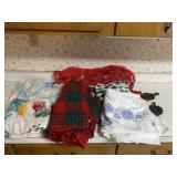 Red Apron, Table Cloths and Pot Pads