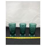 Indiana Glass Whitehall Cubist Footed Glasses