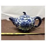 Blue and White Porcelain Decorative Teapot