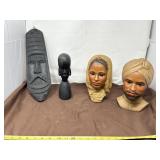 Hand-Carved Wooden and Molded Sculptures