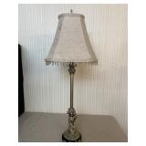 31 inch Tall Thin Pedestal Electric Lamp