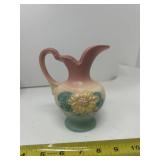 Hull Art Pottery Matte Floral Small Ewer/Pitcher