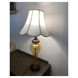 Gold Globe Table Lamp Tested and Works