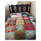 Handmade Star Pattern Parch Work Quilt