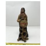 Resin Figurine depicting a Native American figure