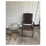 Folding Chair and Table