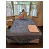 Full size Bed with Sheets, Pillows, and Headboard