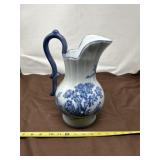 White Ceramic or Porcelain Pitcher