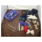 Costume Jewelry with Hair Clips and Bows