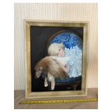 Framed Kathy Hurst Painting