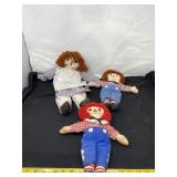 Raggedy Ann and Andy dolls -cat friendly