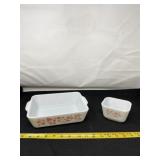 Pyrex Pink Gooseberry Dishes