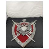 Double Headed Eagle And Cross Swords Plaque