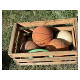 Basket with Basketballs