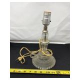 Vintage Boudoir Glass Lamp With No Shade