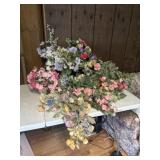 Fake flower Arrangement with Vase