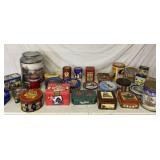 Empty Advertising Tins