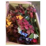 Box of Artificial Flowers