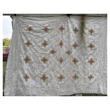 Textured Crosshatch Pattern Quilt Handmade with