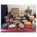 Empty Advertising Tins