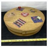 Round Wooden Decorative Box