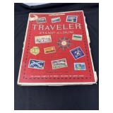 Traveler Stamp Album with Some Stamps