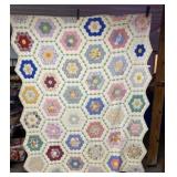 Handmade Grandmothers Flower Garden Hexagonal
